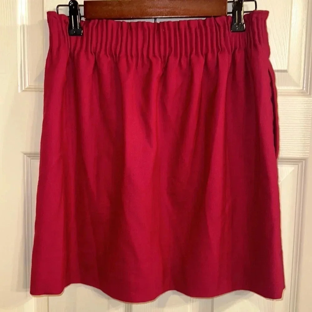 NWOT J. Crew Lined Fuchsia Skirt (4) - Picture 2 of 5